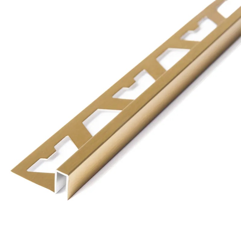 Varilla Guardacanto Cuadrado Acero Oro Esmerilado 10x5mm Atrim